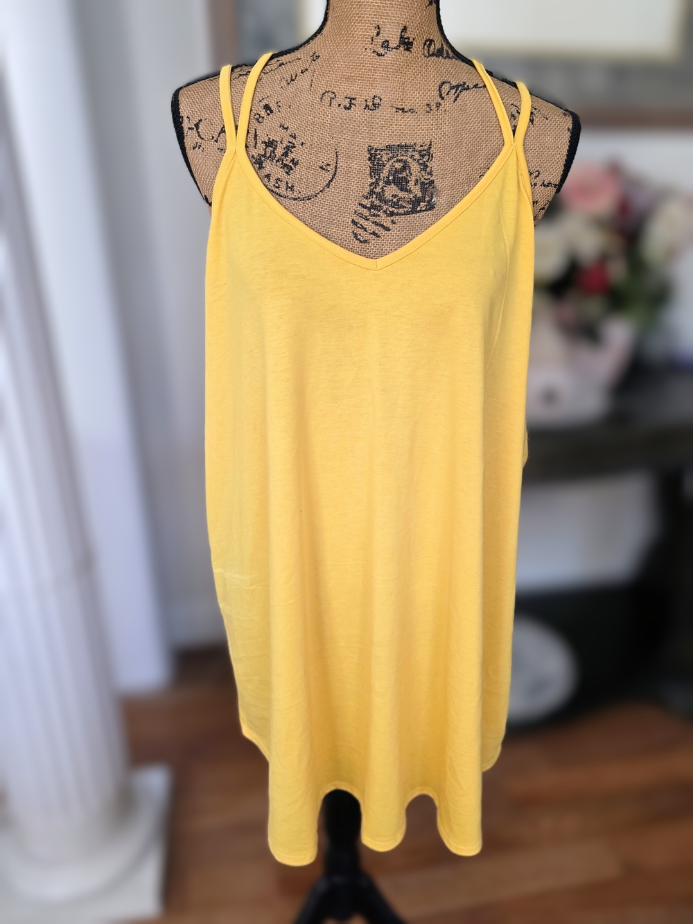 LuLaRoe Yellow Double-Strap V-Neck Camisole